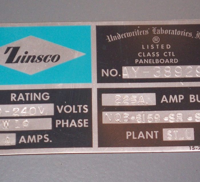 Zinsco Electrical Panel