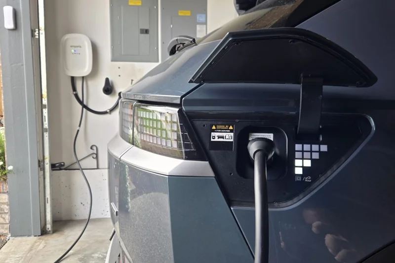 Emporia home EV charger installation